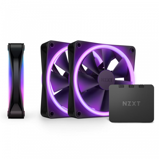 NZXT F120 RGB DUO 120mm RGB fan Triple - Black